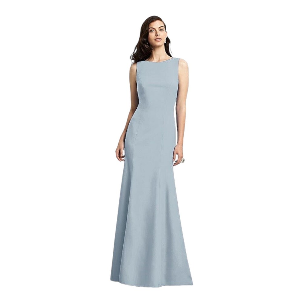 DESSY 2936 Long Dress Charcoal Gray Size 6 Party Elegant Formal NWT